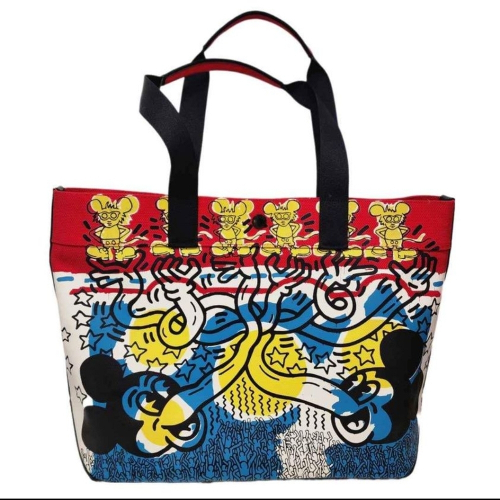 New Coach Disney Mickey Mouse x Keith Haring Tote Bag